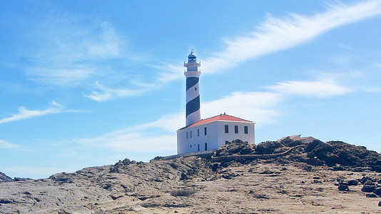 Menorca, Baleariske Øer, Spanien, Lighthouse, favaritx, Middelhavet, havet