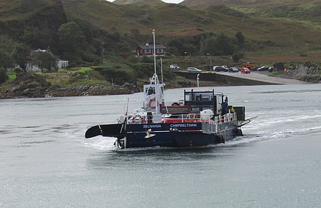 scotland, luing, ferry, island ferry, west coast, small ferry, island transport