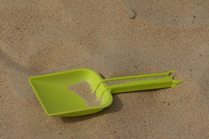 sand shovel, the playground, shovel, summer