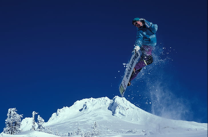 Snowboard, snowboarder, Sport, divertimento, montagna, Snowboard, inverno