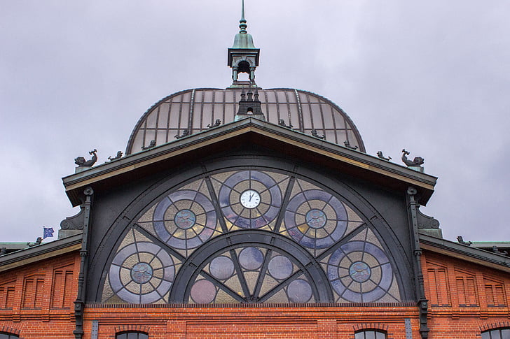 Hamburg, fiskmarknad, arkitektur, hamn, fönster, historia, berömda place