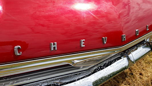 Chevrolet, carro, vermelho, para churrasco