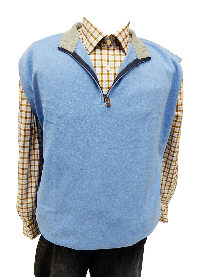 blue, vest, fashion, male, shirt