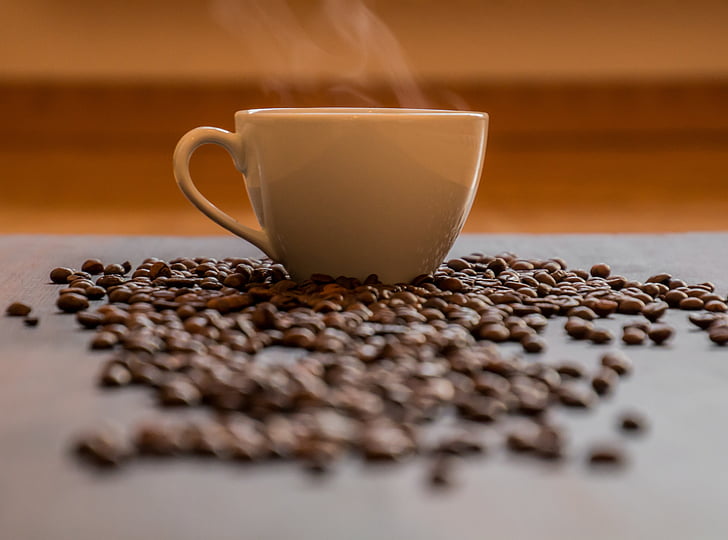 coffee, coffee cup, hot coffee, steam, smoke, cup, black