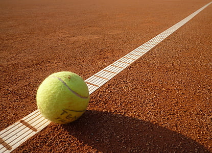 Теннисный корт, теннис, желтый, мяч, виды спорта, мяч спортивный, Спорт