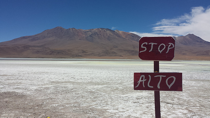 uyuni kõrb, soola kõrbes, maastik-Boliivia
