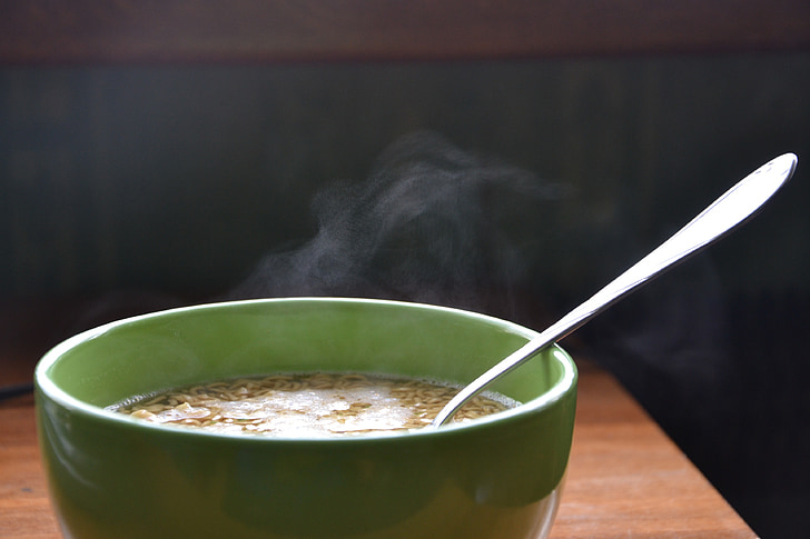 çorba, zupka chińskaho, akşam yemeği, sıcak, zupka chińskaho Çince, makarna, çay kaşığı
