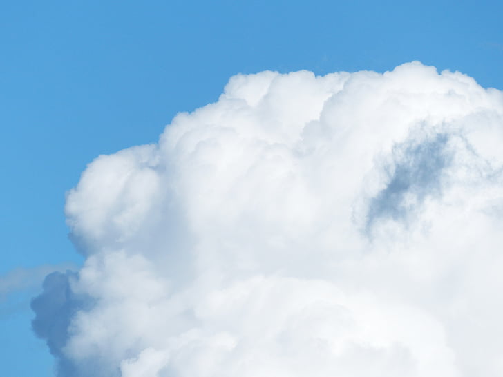 cer, nori, turnuri de nor, lână, fundal, pupitru background, tapet