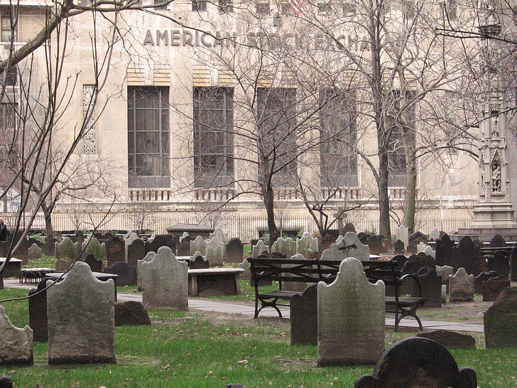 Cementerio, nueva york, bolsa de valores Americana, Wall street
