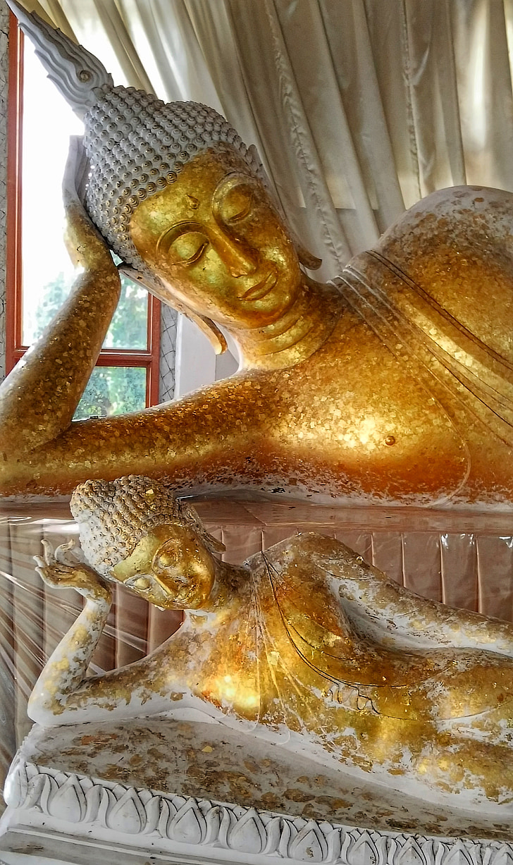 tilbagelænet buddha, Korat, Thailand, rejse, Temple