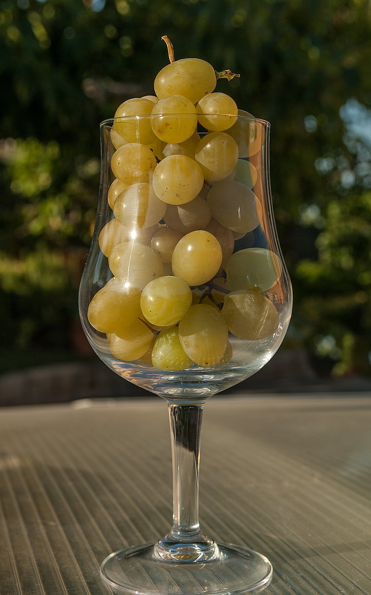 белый виноград, стекло, урожай, вина, ходьбы стекла