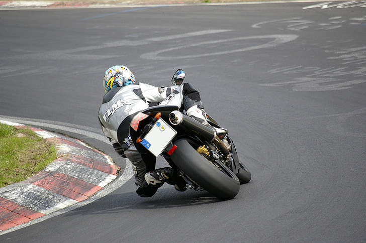 motorcycle, rear, nordschleife, angle, man