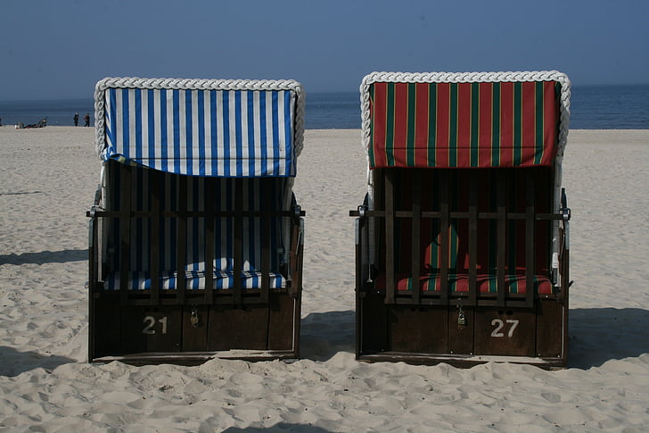 areia, praia, Praia de areia, cadeira de praia, clubes, mar, férias