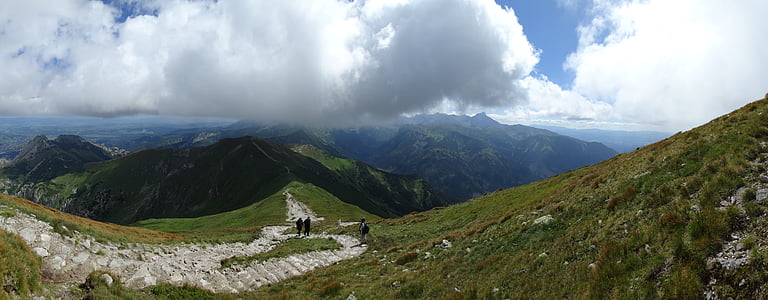 Tatrai, kalnai, Aukštuosiuose Tatruose, kraštovaizdžio, Lenkija