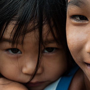 Barma, Myanmar, děti, Asie, portrét, Veselé, lidské