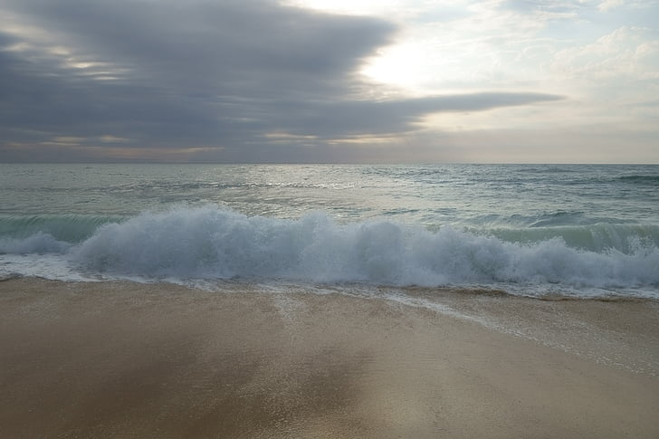 jūra, smėlio, atostogų, paplūdimys, banga, Gamta, vandens