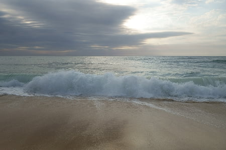 Meer, Sand, Urlaub, Strand, Welle, Natur, Wasser