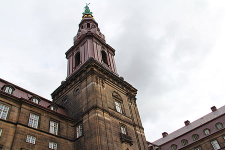 Palau de christiansborg, Palau, Castell, danès, Parlament, bonica, arquitectura