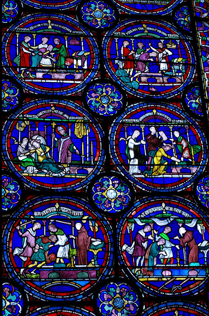 Crkveni prozor, Canterbury, vitraž prozora, Katedrala, dekoracija, uzorak, arhitektura