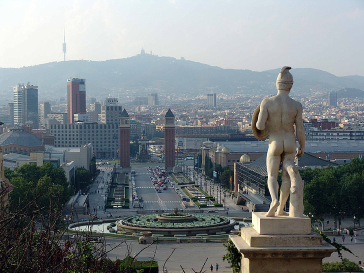 umjetnost, arhitektura, skulptura, Barcelona, linija horizonta