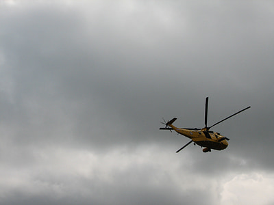 helikopter, jord søredning, Rescue, redningshelikopter, luft køretøj, flyvende, Sky