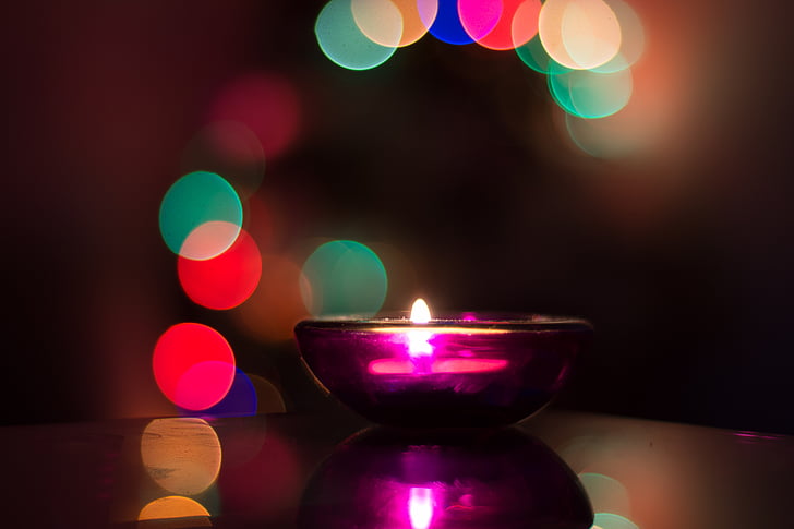 Nadal, espelmes, llum, decoració, Nadal, desembre, temporada