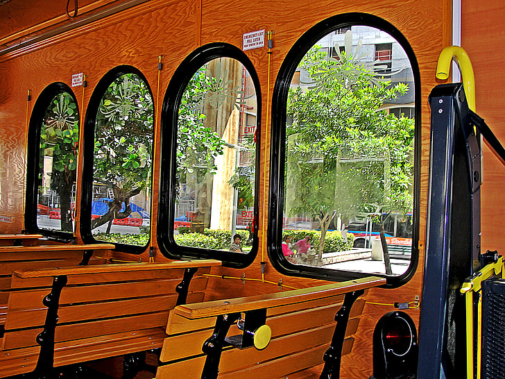 Trolley-miami, öffentliche Verkehrsmittel, Straßenbahn, Tourismus