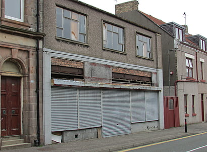 old shop, old store, downtown, derelict shop, derelict store, urban decay, urban deprivation