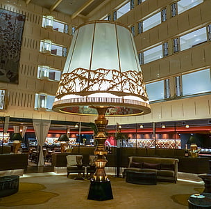 교토 센추리 호텔, 일본, 로비, 큰 램프, 랜드마크, 장식, 아키텍처