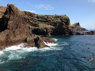 antlantik, Portugál sziget, Madeira, tengerpart