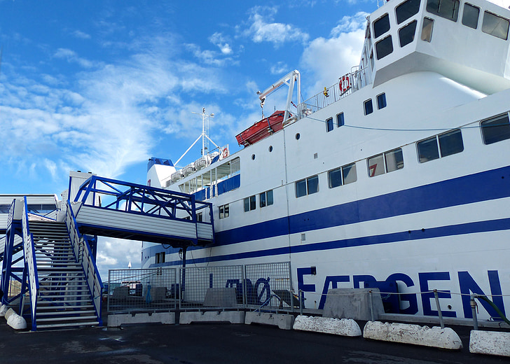 ferry, port, pier, sea, investors, blue white, blue