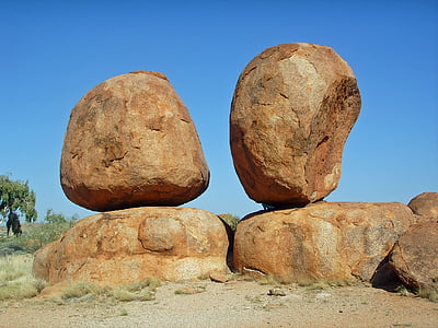 Devils marbles, Australia, Outback, Rock, atrakcja przyrodnicza, Natura, formacja skalna
