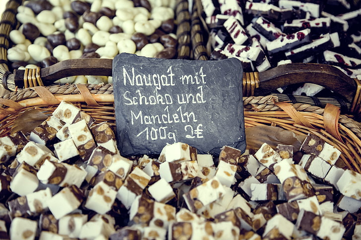 nougat, sweet, candy, piece, cultivation, urban, city