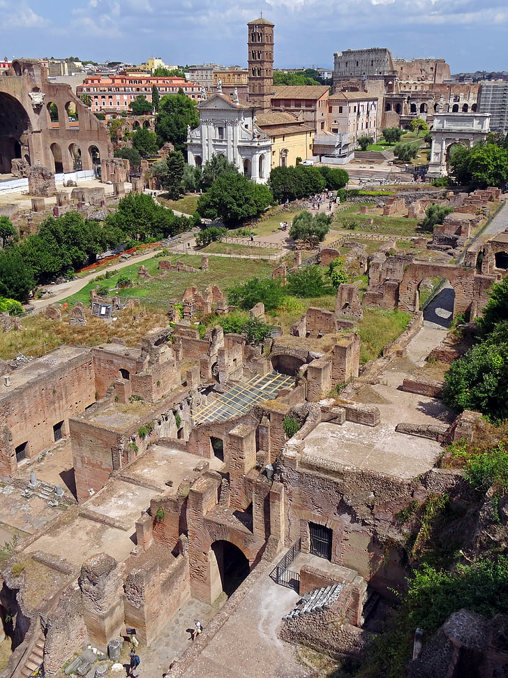 Rome, Italië, antieke, Romeinse forum, eeuwenoude architectuur, stad, erfgoed