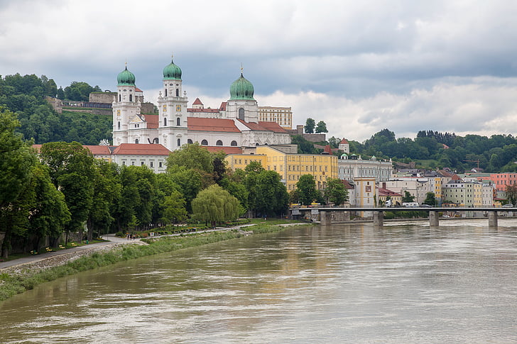 cidade velha, Passau, Danúbio
