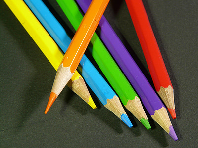 colored pencils, paint, pens, colour pencils, colorful, pointed, wooden pegs