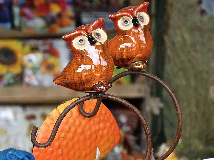 owls, ceramic, potters, feather, nocturnal, night, figure