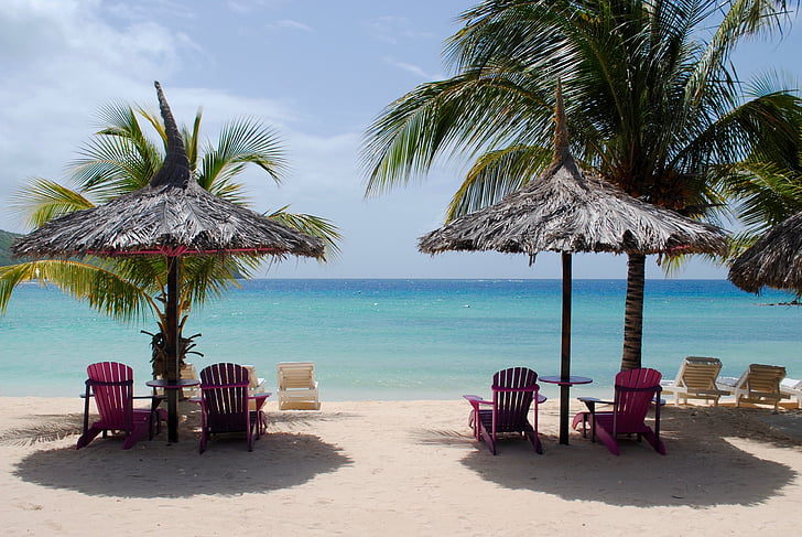 Caribbean beach, Karayip Denizi, tropikal plaj, plaj, Karayipler, Deniz, okyanus