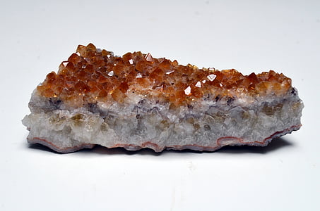 Citrin, Cluster, Kristall, Stein, Mineral, Meeresfrüchte, Essen