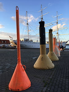 Stralsund port, námornej, gorch fock, námorné dojmy