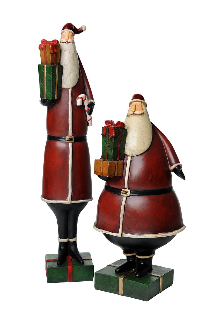 jul figuriner, Christmas bild, Santa claus, Juldekoration, siffror, dekoration, hela kroppen
