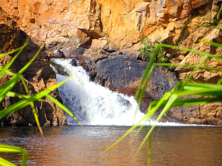 northern territory, water fall, swimming hole, nt, nature, river, water