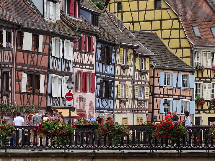 fylle opp, Alsace, hus, arkitektur, Europa, huset, historie