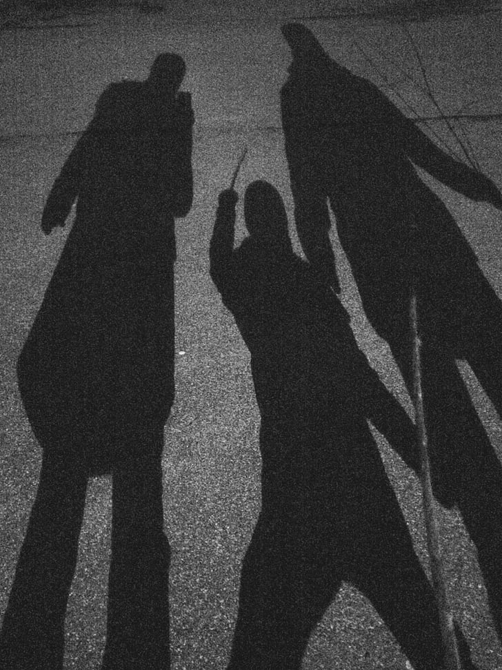 shadow, night, human, dark, mystical, black, mood