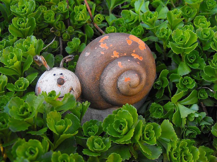snail, the statue of, the statue of the, decor, garden, dwarf