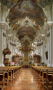 kerk, barok, parochiekerk, Saint paulin, St paulin, Trier, Duitsland