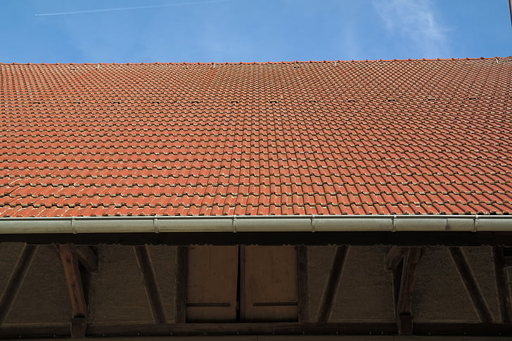 techo, canal de la, material para techos, granero, Scheuer, techo de la casa, edificio