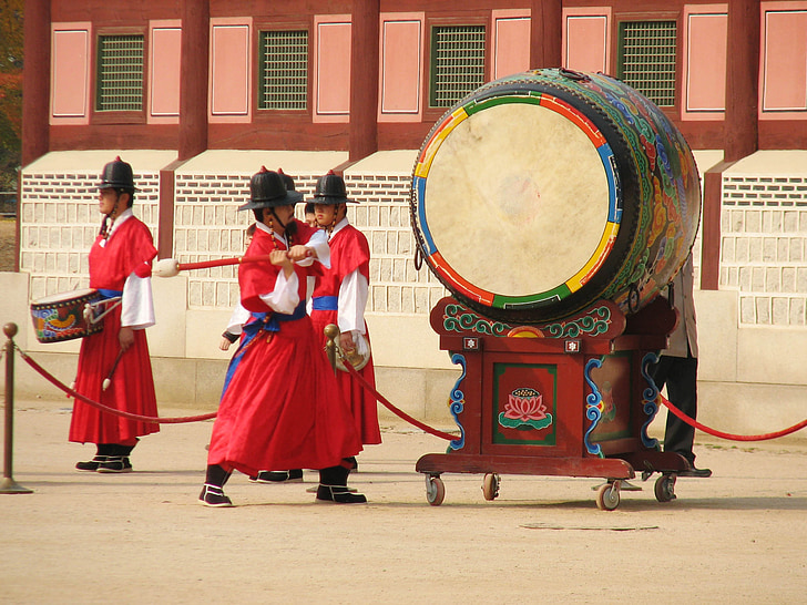 Gyeongbokgung, Palace, Etelä, Soul, Korea, historiallinen, Royal