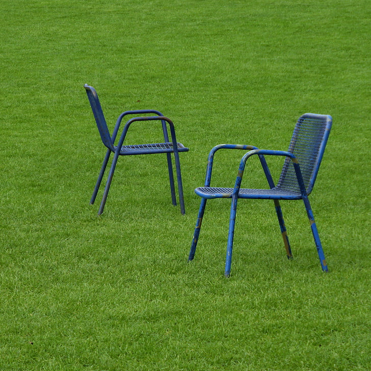 Taman, kursi, terburu-buru, padang rumput, berbicara, dialog, sengketa