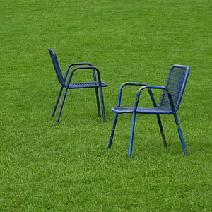Park, stoličky, Rush, lúka, hovoriť, dialóg, spor